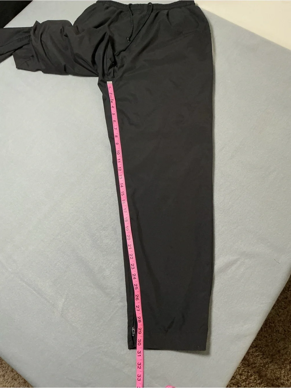 Sun Mountain Rain Pants Men’s M Black Waterproof Golf Full Zip Leg